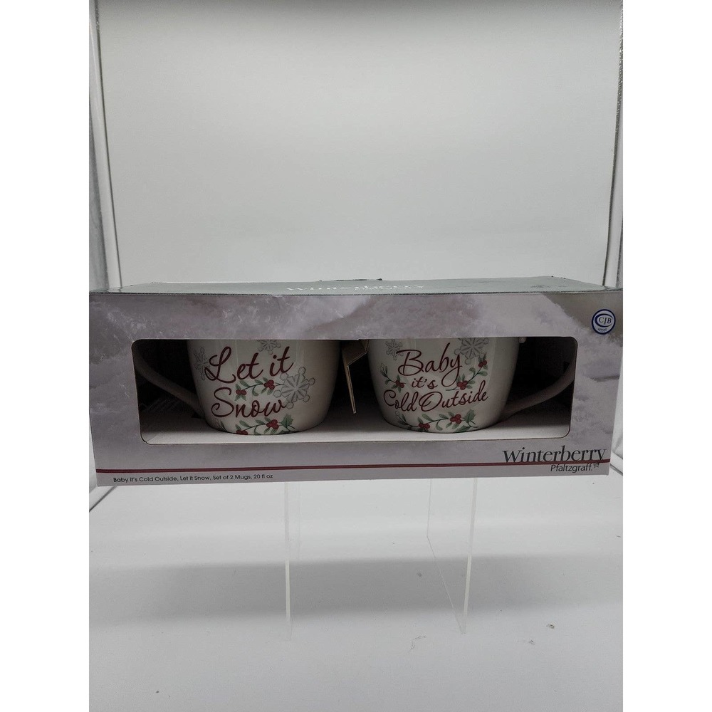 Winterberry Pfaltzgraff Mugs NIB